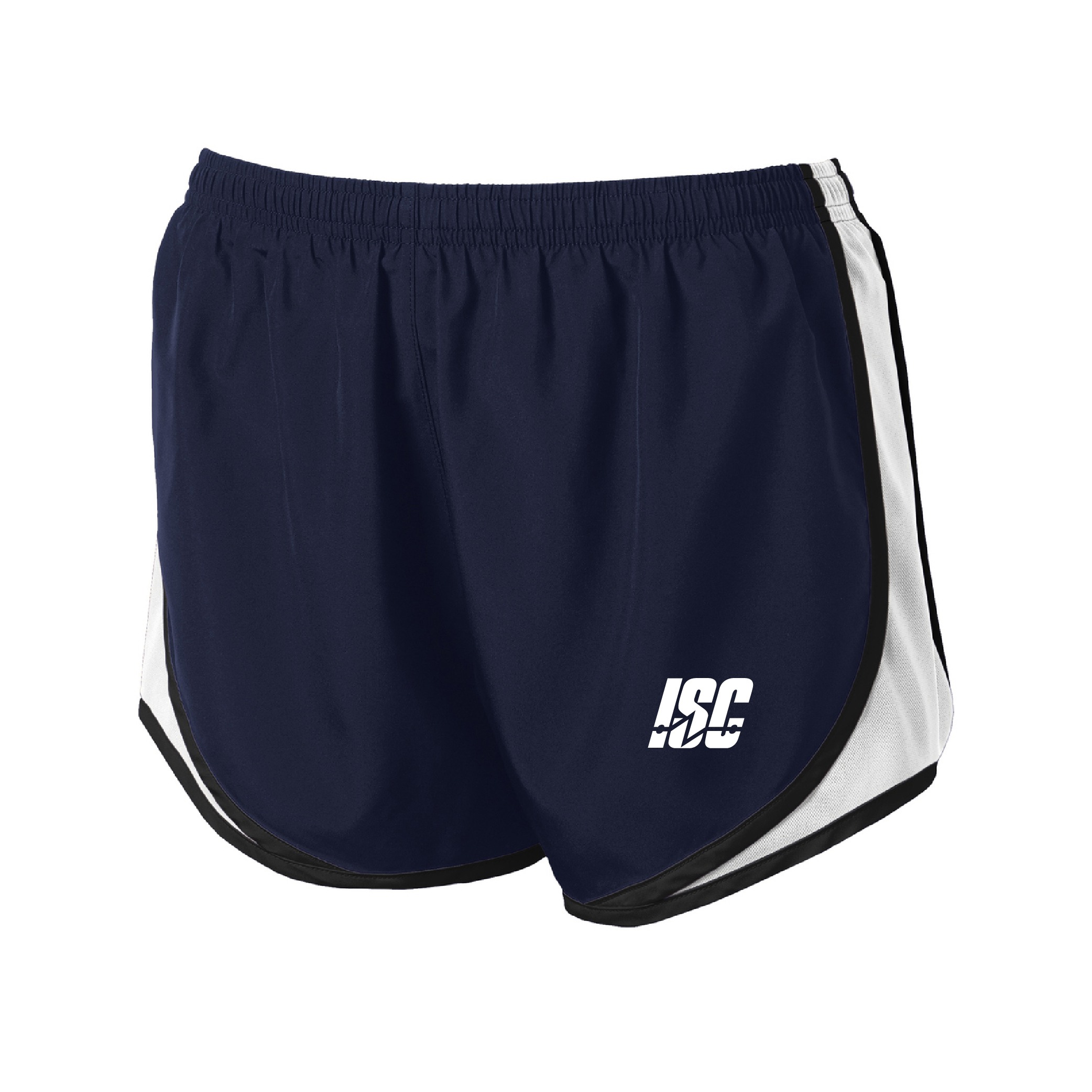 Sport-Tek Ladies Cadence Short - True Navy/White/Black